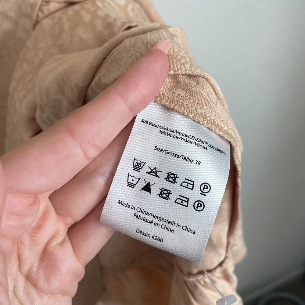 BAUM UND PFERDGARTEN Neutral Cream Cheetah Mini Dress - Picture 9 of 12